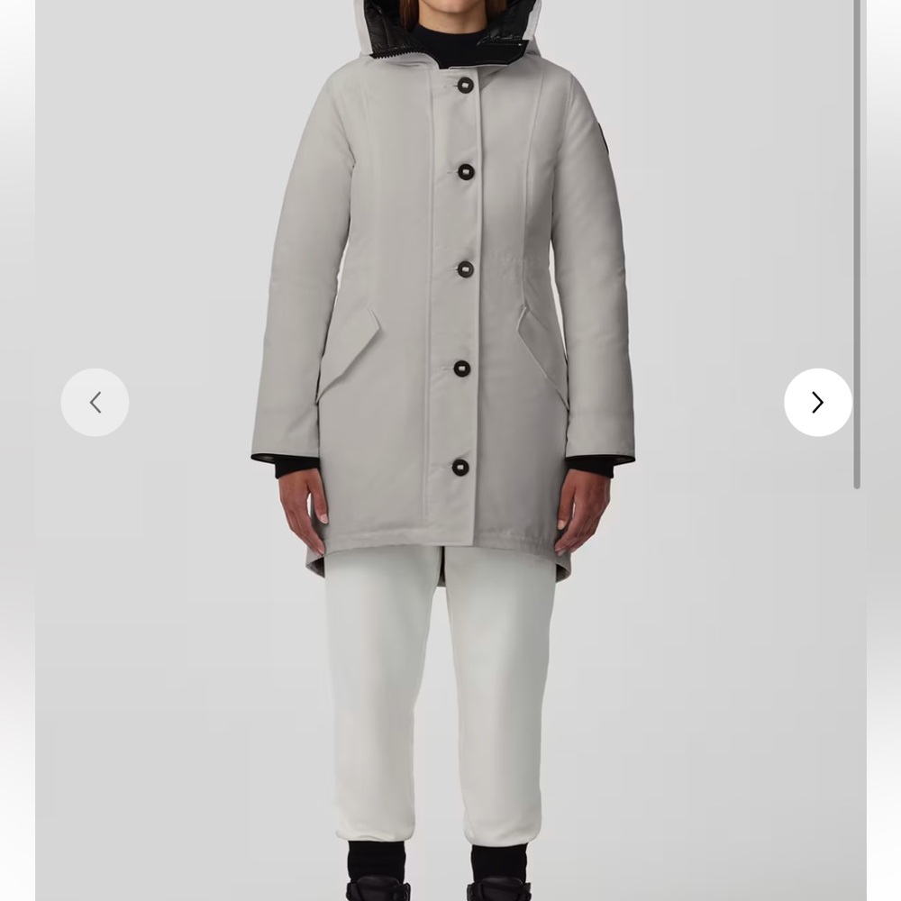 White/ silver Canada goose jacket
